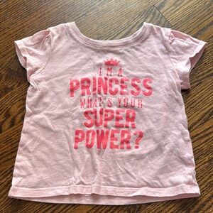 The Children’s Place Paloma Rodriguez pink sparkle graphic short sleeve tee.